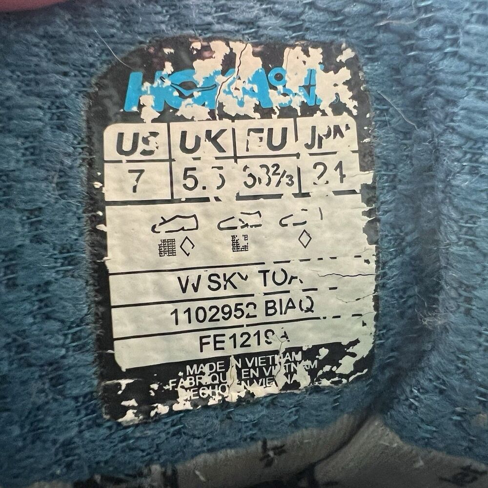Hoka Sky Toa Mid Lace Up Outdoor Hiking Boots Shoes Vibram Waterproof Women's 7 - Picture 8 of 8